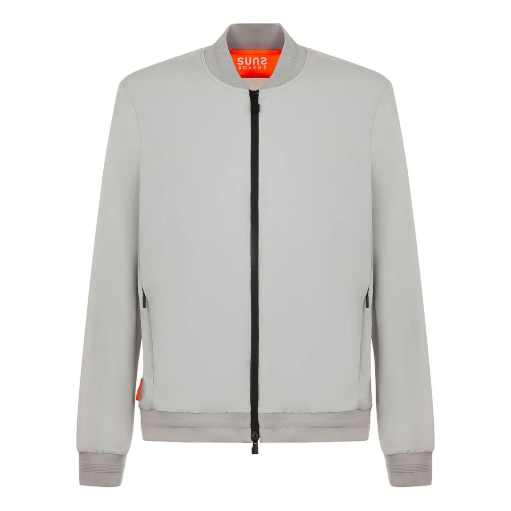 Suns Braune Nylon Herren Stretch Jacke