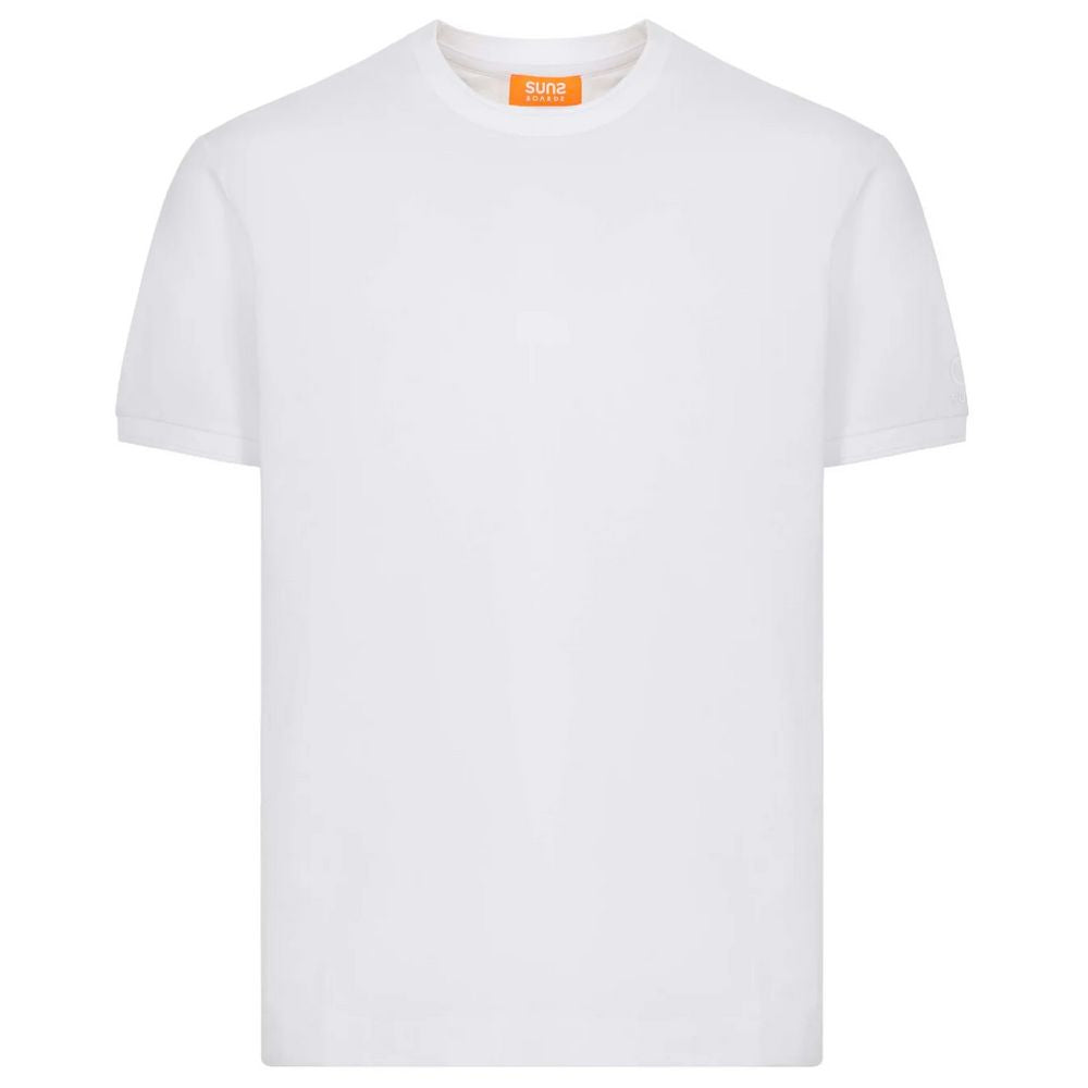 Suns T-Shirt aus weißer Baumwolle