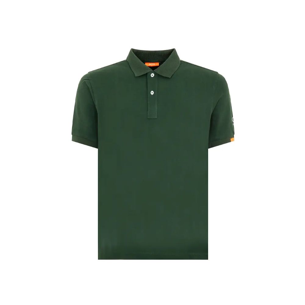 Suns Grünes Baumwoll-Poloshirt