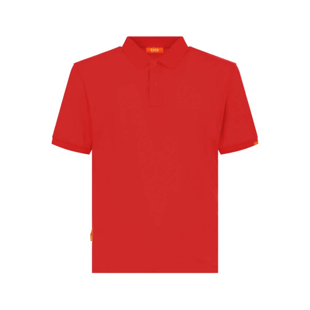 Suns Rotes Baumwoll-Poloshirt