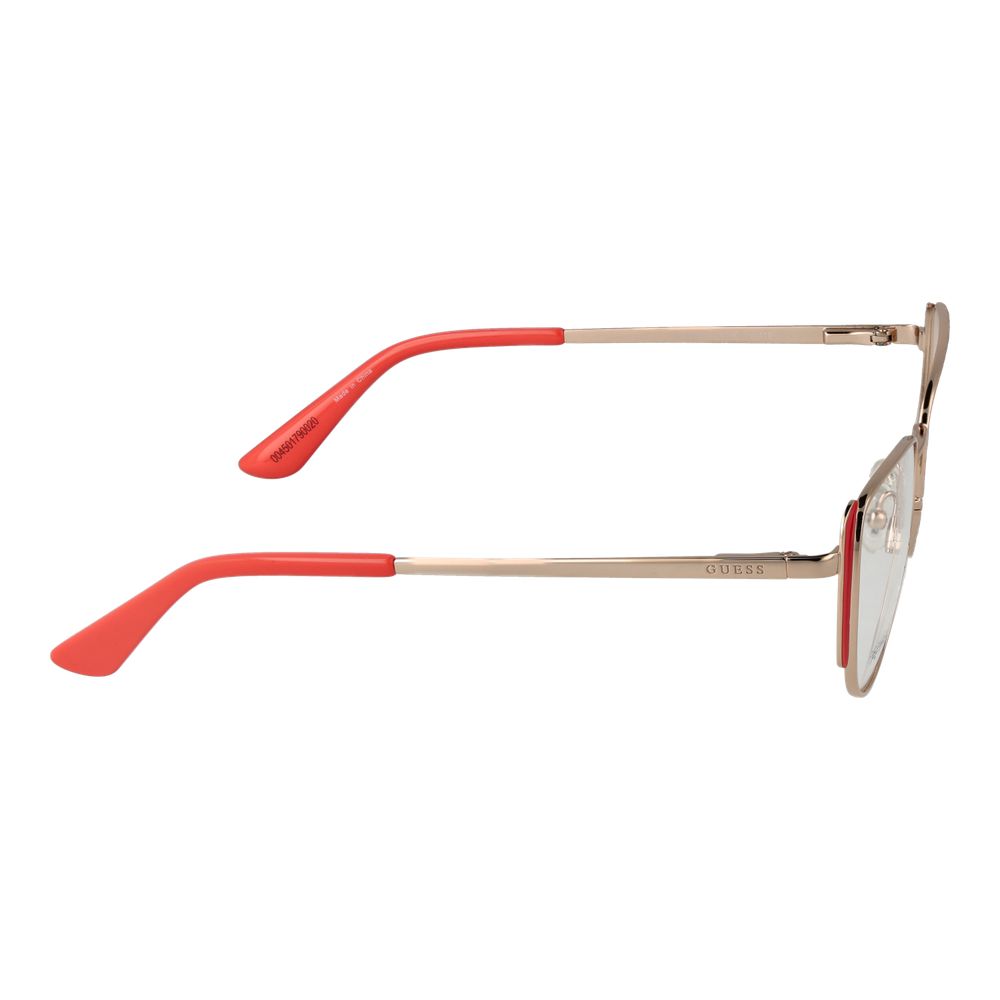 Guess Orangefarbene Metallbrille (Gestelle)