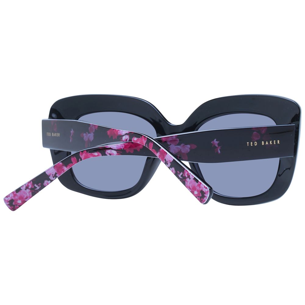 Ted Baker Schwarze Acetat-Sonnenbrille
