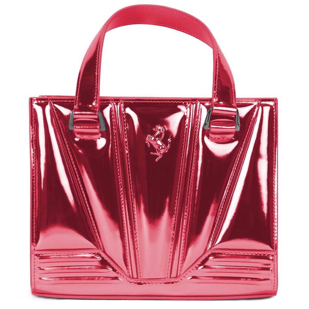 Ferrari Fuchsia Lederhandtasche