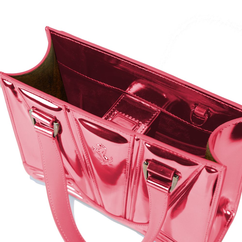 Ferrari Fuchsia Lederhandtasche