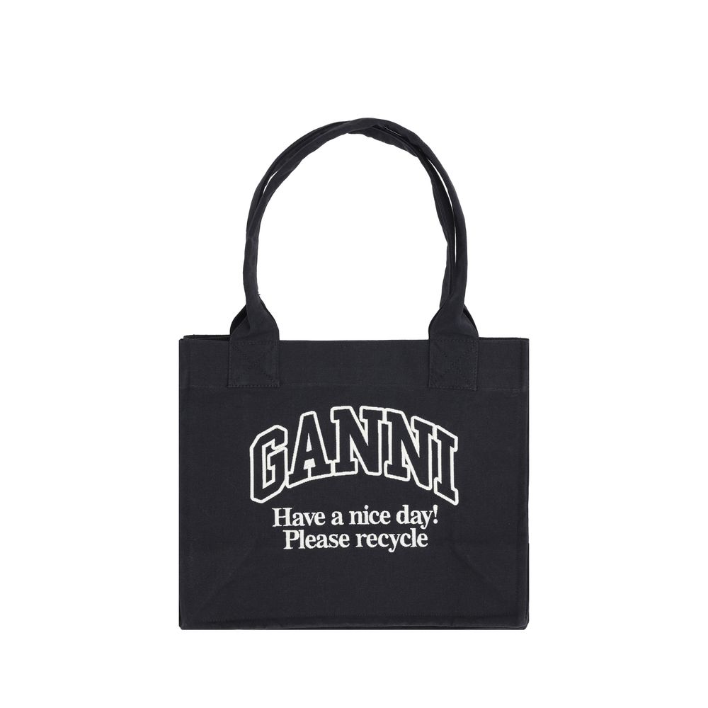 Ganni Tragetasche aus Baumwolle