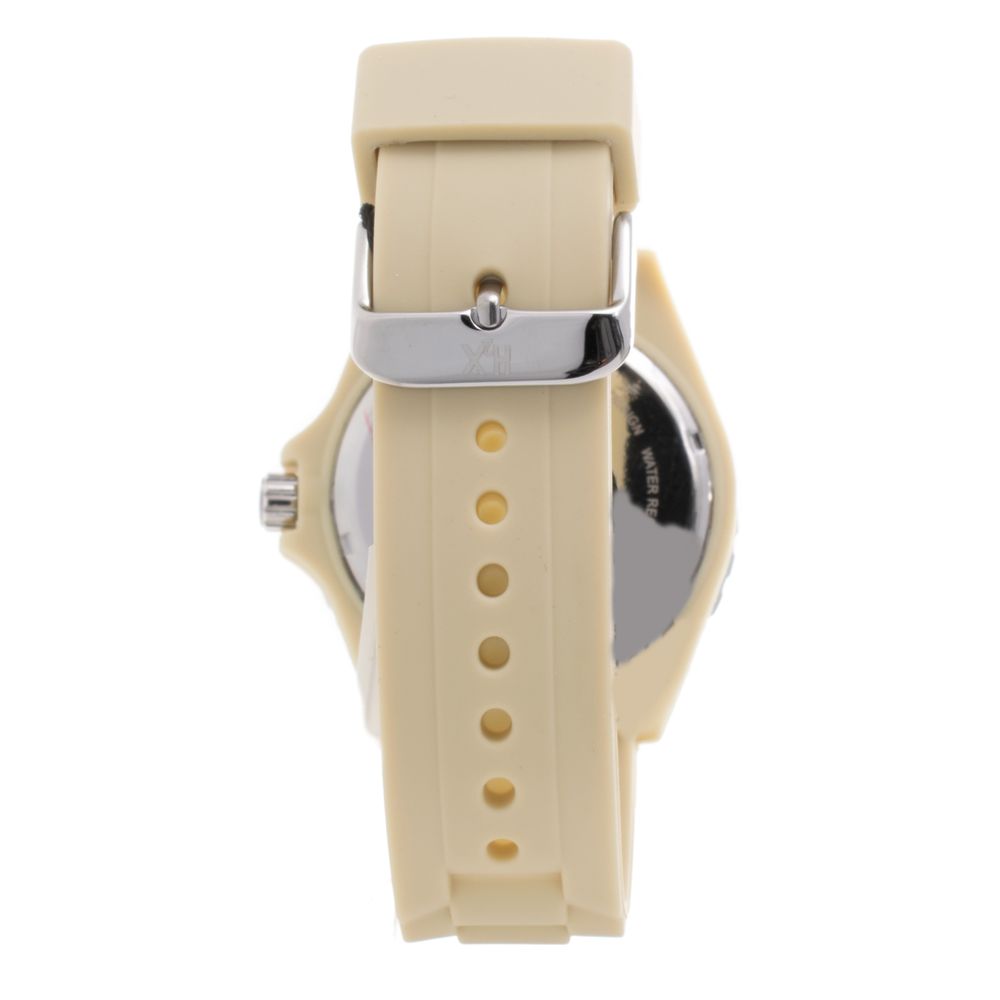 Haurex Cremefarbene Gummiuhr