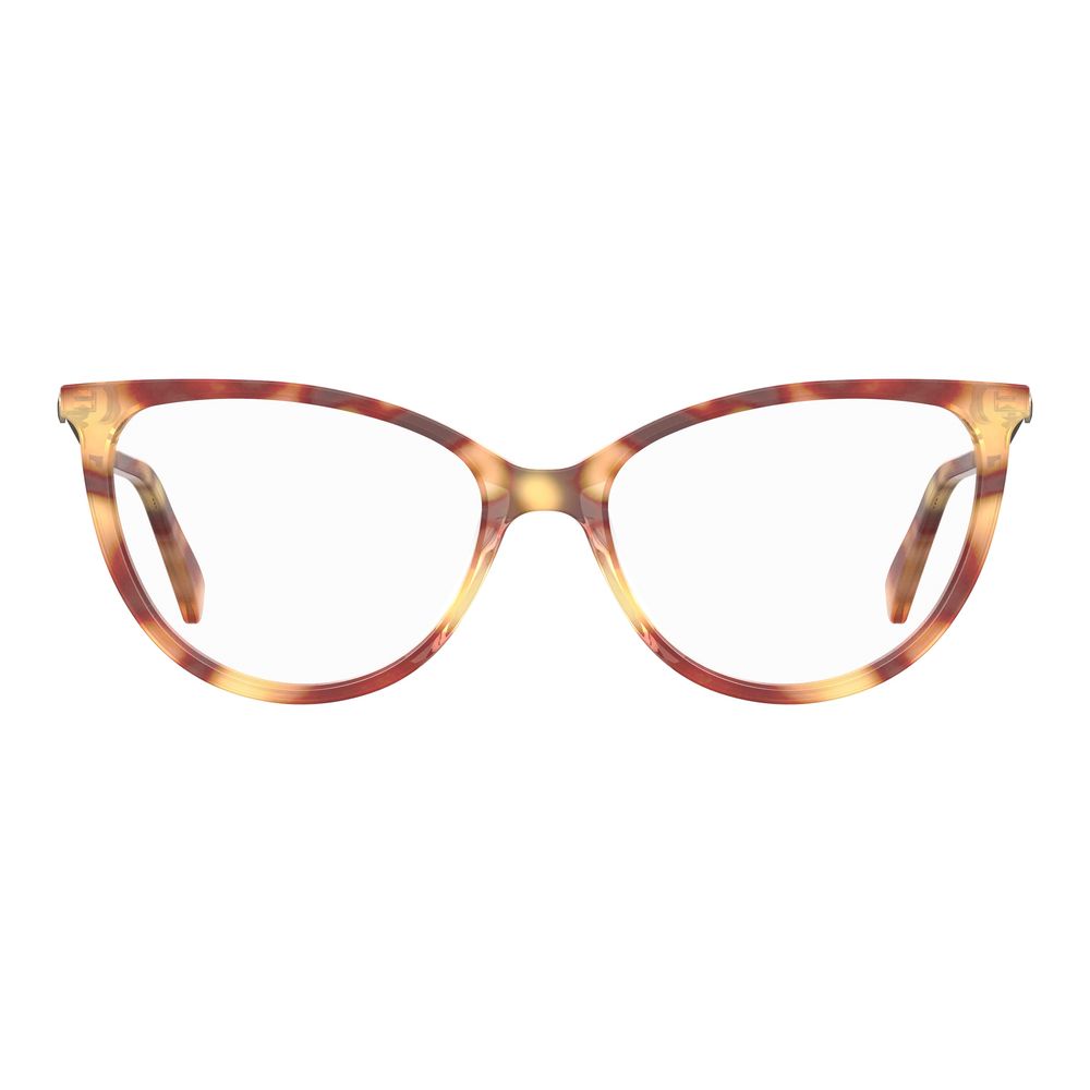 Love Moschino Brillenrahmen aus braunem Acetat