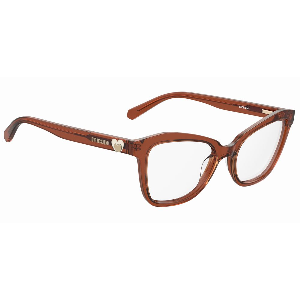 Love Moschino Gelbe Acetat-Rahmen