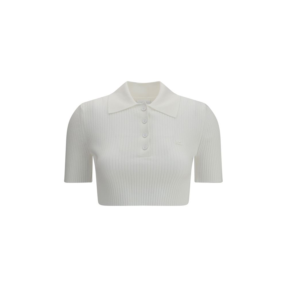 Courrèges Gekürztes Polohemd