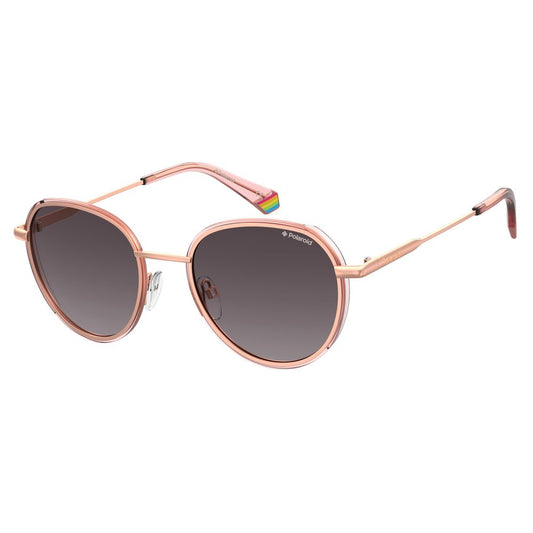Polaroid Roségoldene Metall-Sonnenbrille