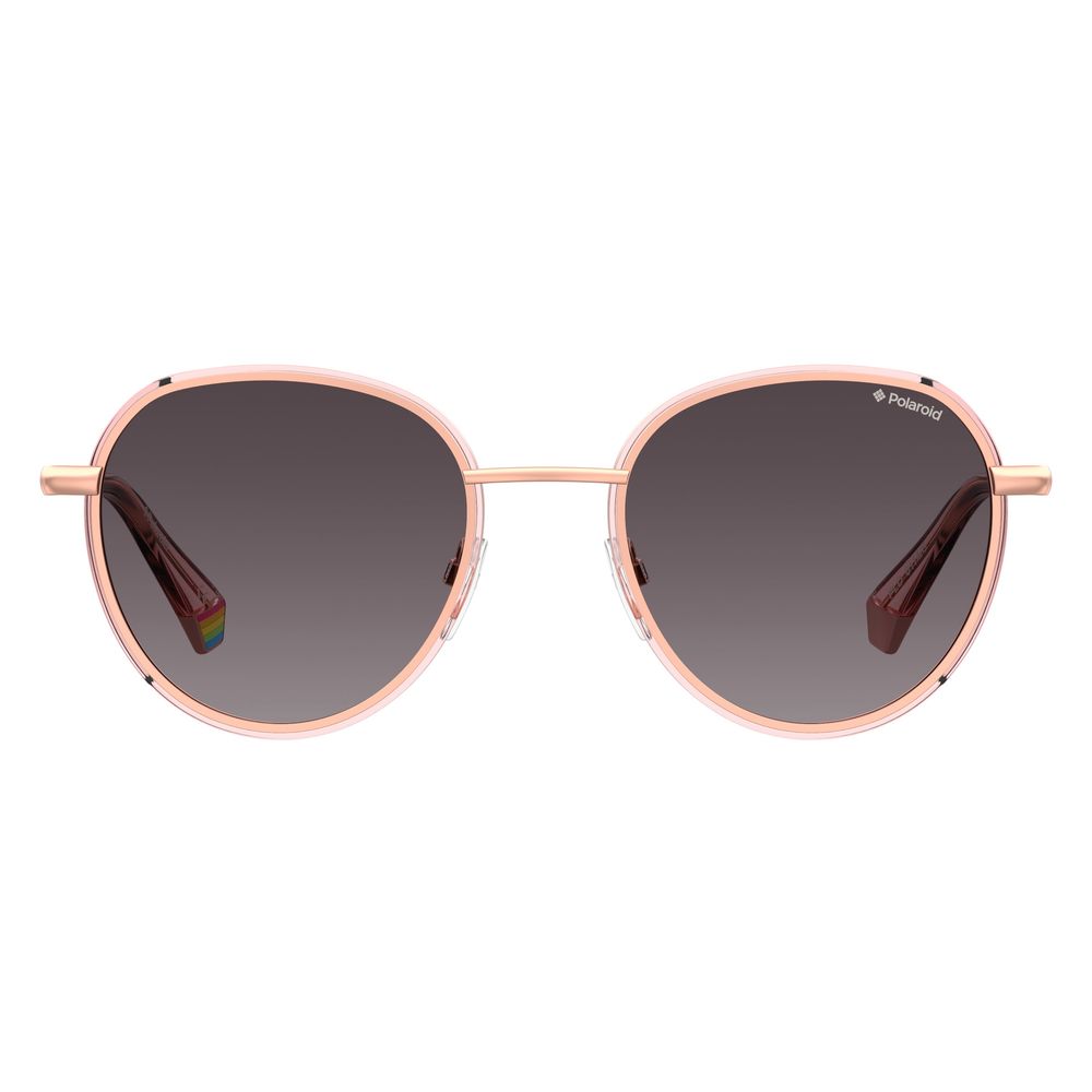 Polaroid Roségoldene Metall-Sonnenbrille
