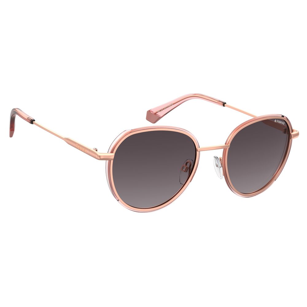 Polaroid Roségoldene Metall-Sonnenbrille