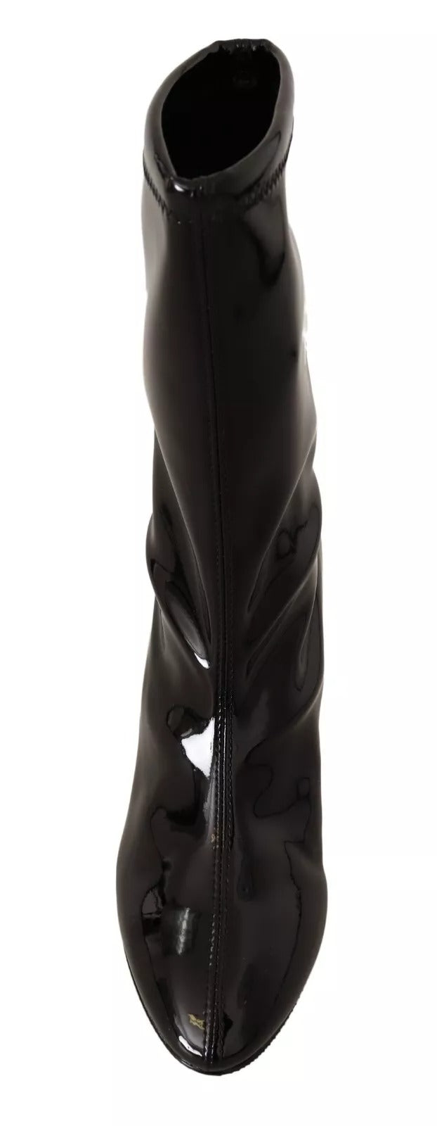 Stuart Weitzman Schwarz Lackleder High Heels Stiefel Schuhe
