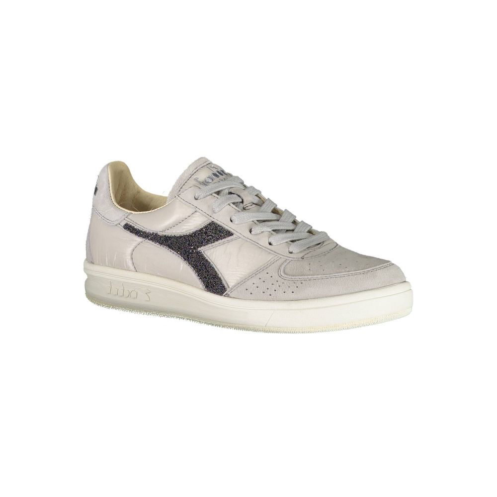 Diadora Graue Leder Damen Sneaker