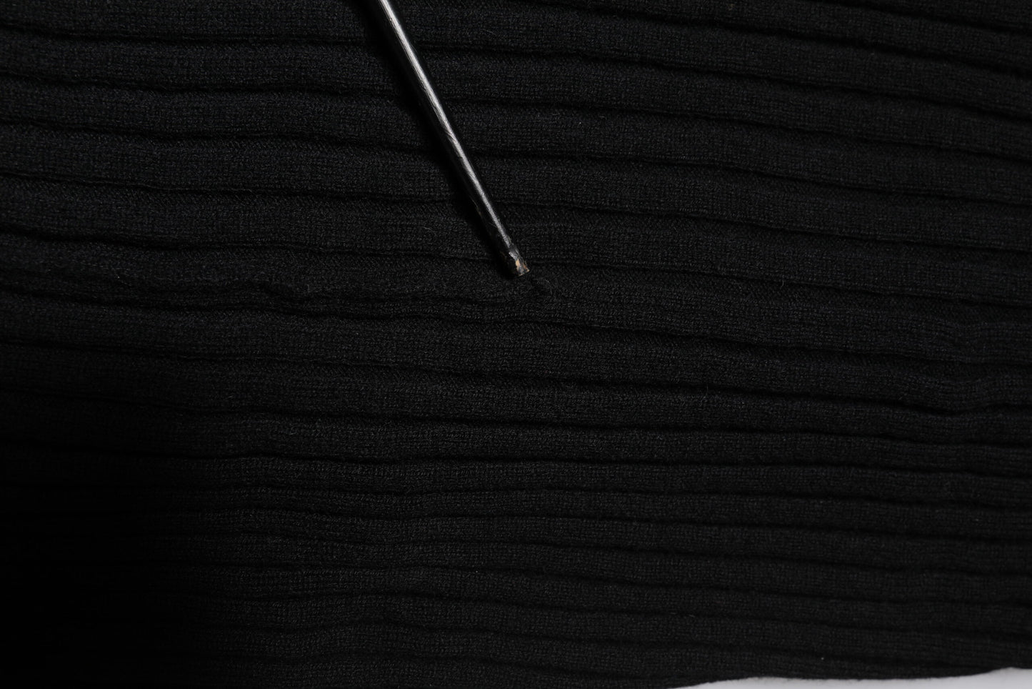 Dolce & Gabbana Schwarzer Kaschmir Strick-Halswärmer Foulard-Schal