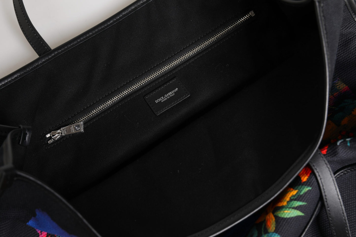 Dolce & Gabbana Multicolor Graphic Printed Top Handle Einkaufstasche