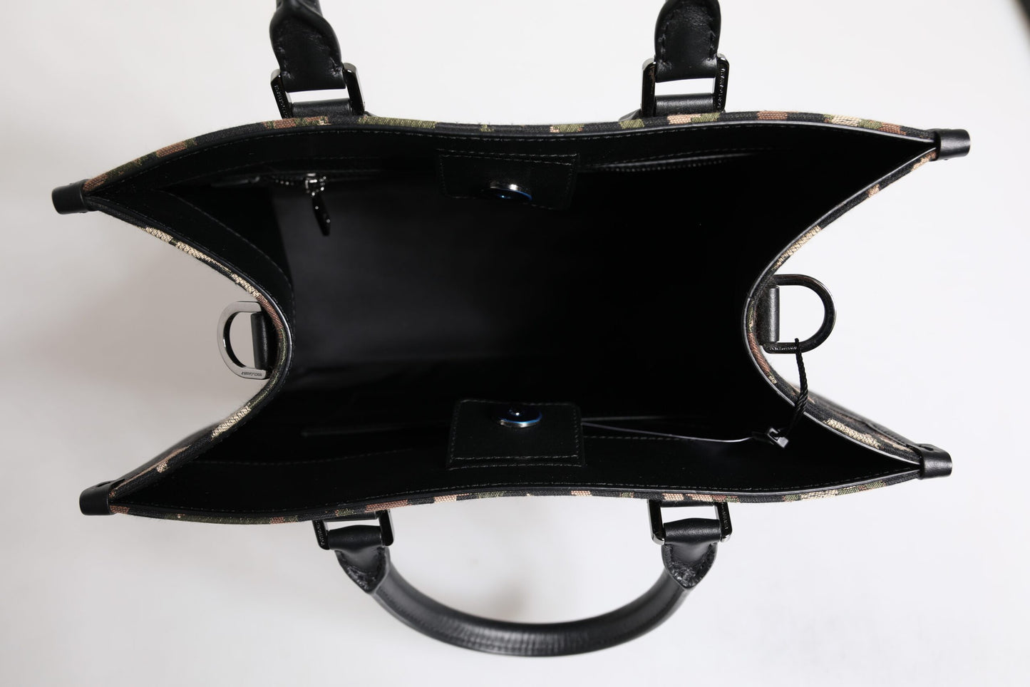 Dolce & Gabbana Multicolor Leopard Einkaufstasche Umhängetasche