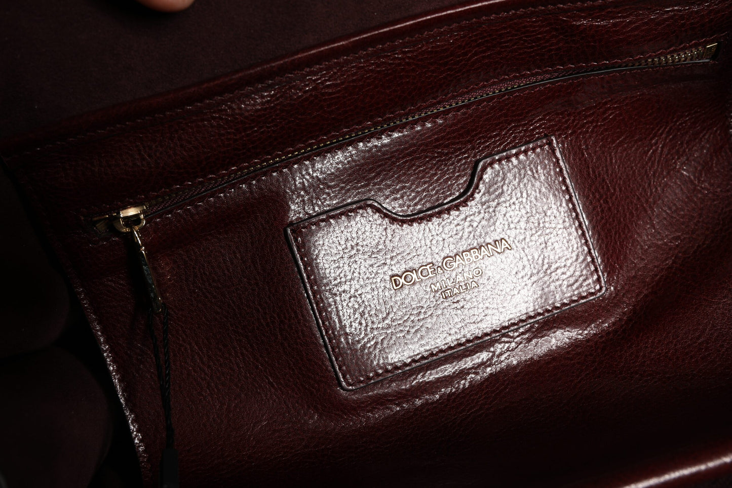 Dolce & Gabbana Braune Leopardenleder-Schulterriemen-Tasche