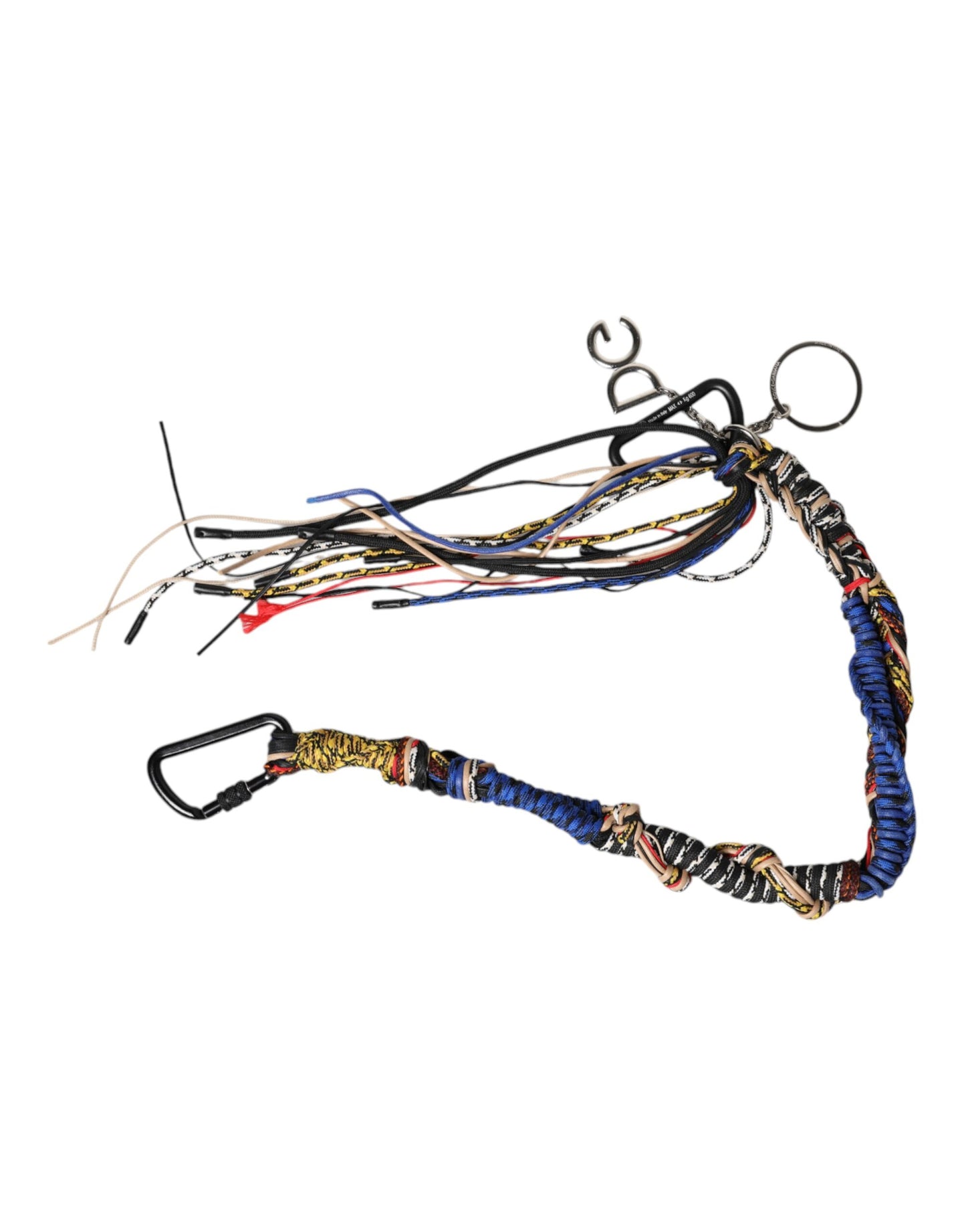 Dolce & Gabbana Multicolor Geflochtenes Seil Logo Tasche Schulterriemen