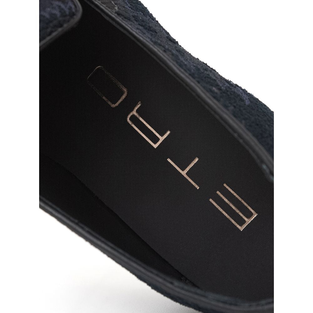 Etro Blaue Leder-Slipper
