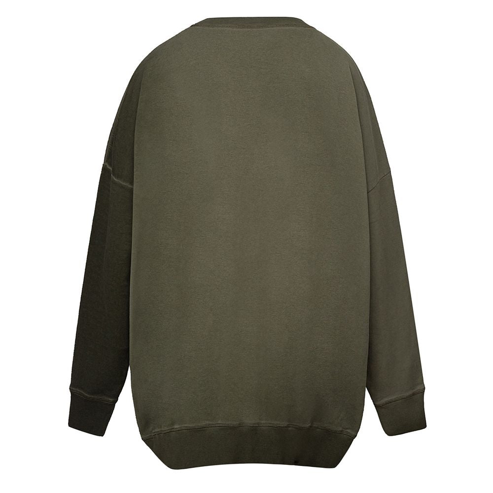 Dsquared² Grüner Baumwoll-Kapuzenpulli