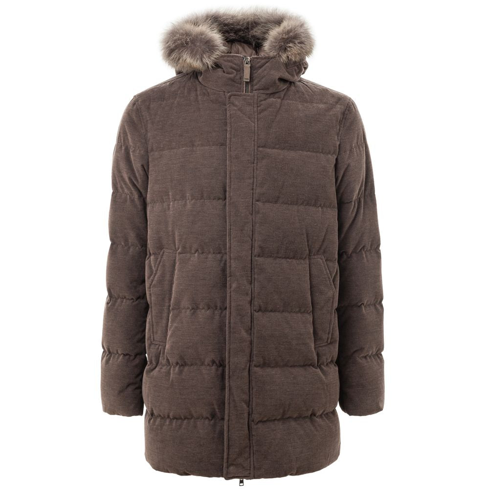 Herno Braune Baumwolljacken &