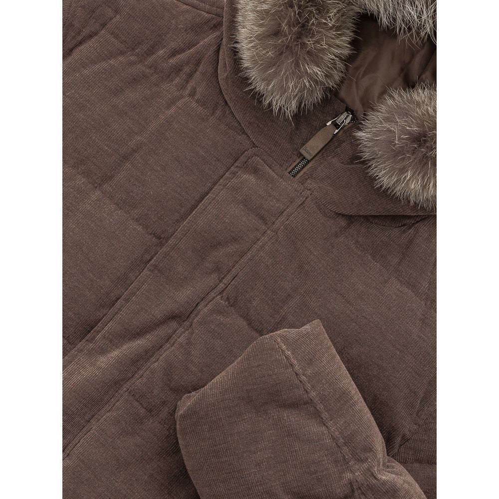Herno Braune Baumwolljacken &