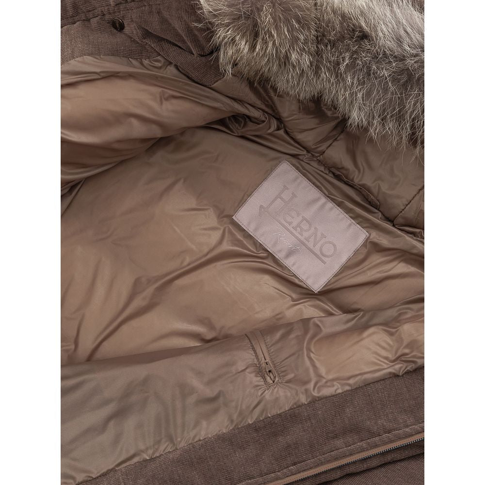 Herno Braune Baumwolljacken &