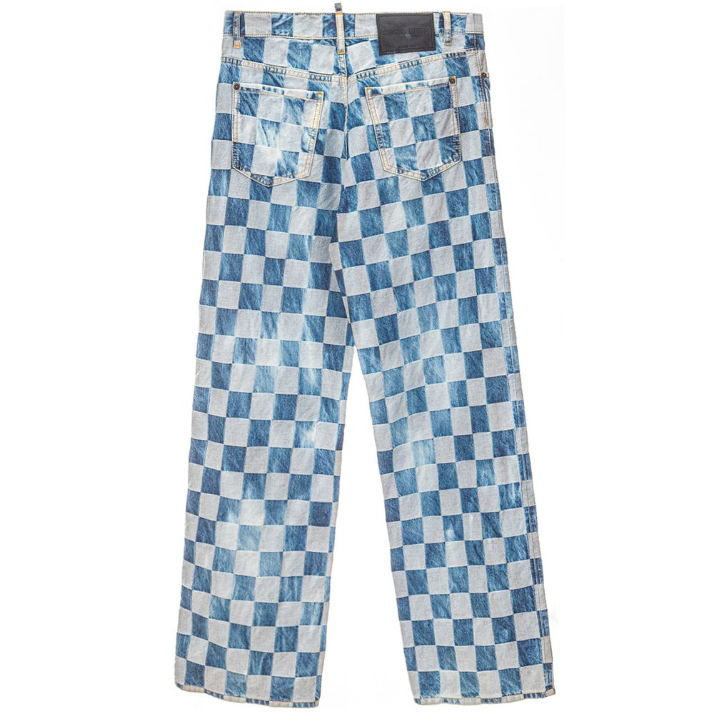 Dsquared² Relaxed Fit Jeans aus blauer Baumwolle