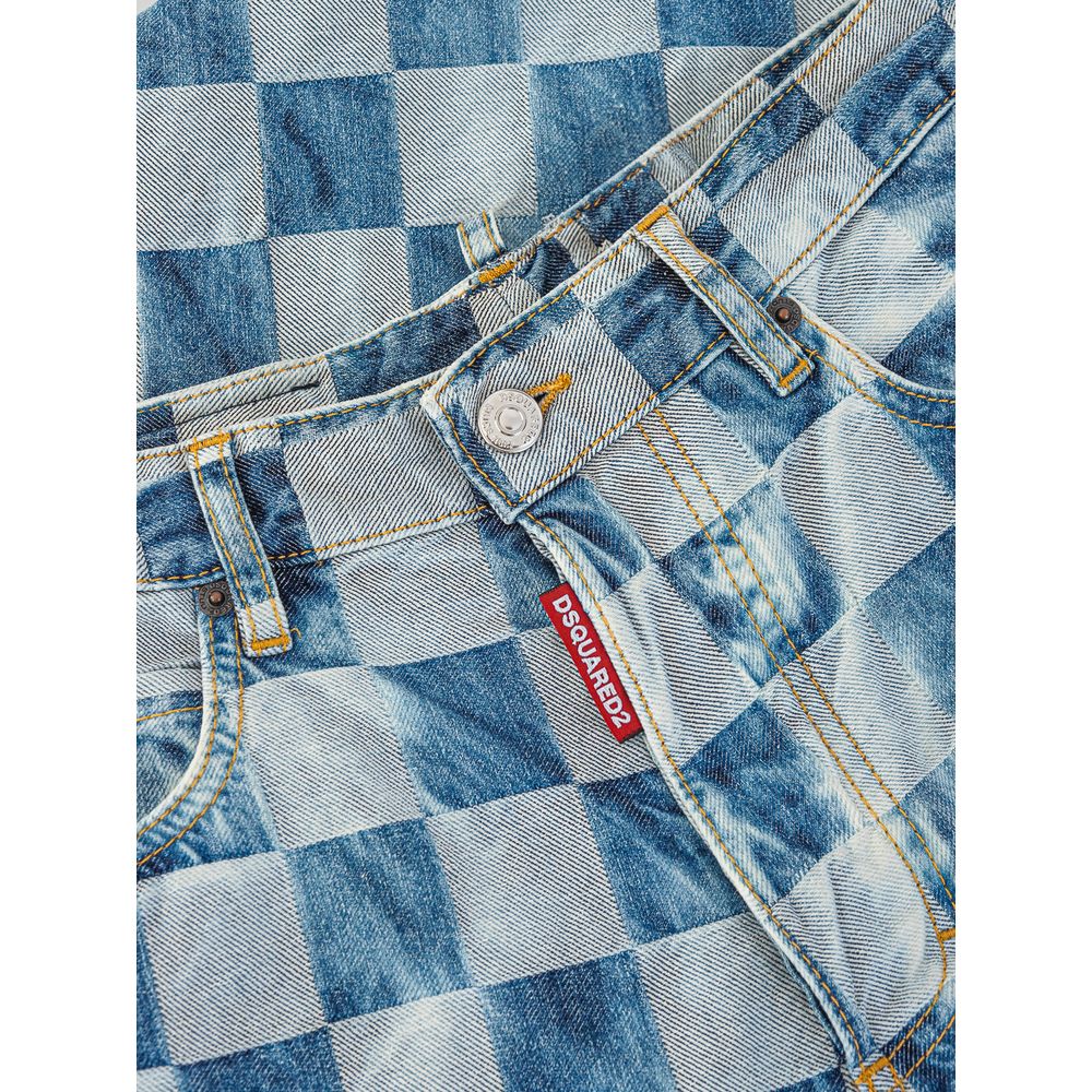 Dsquared² Relaxed Fit Jeans aus blauer Baumwolle