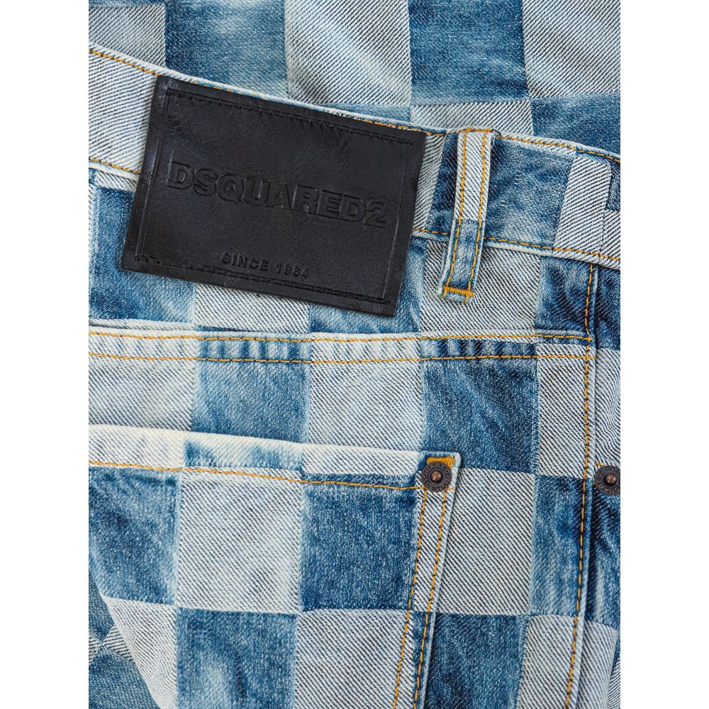 Dsquared² Relaxed Fit Jeans aus blauer Baumwolle