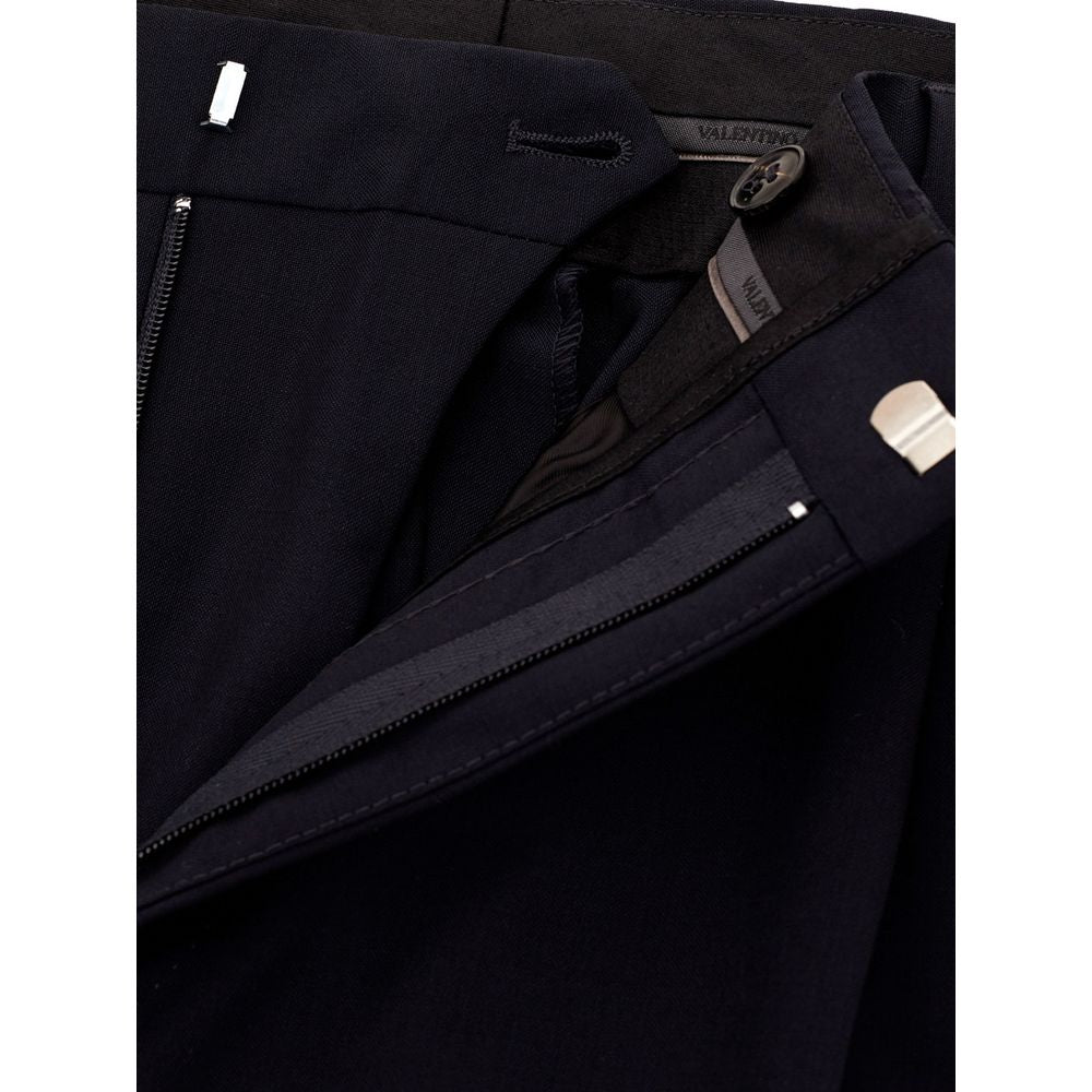 Valentino Schwarze Wollhose