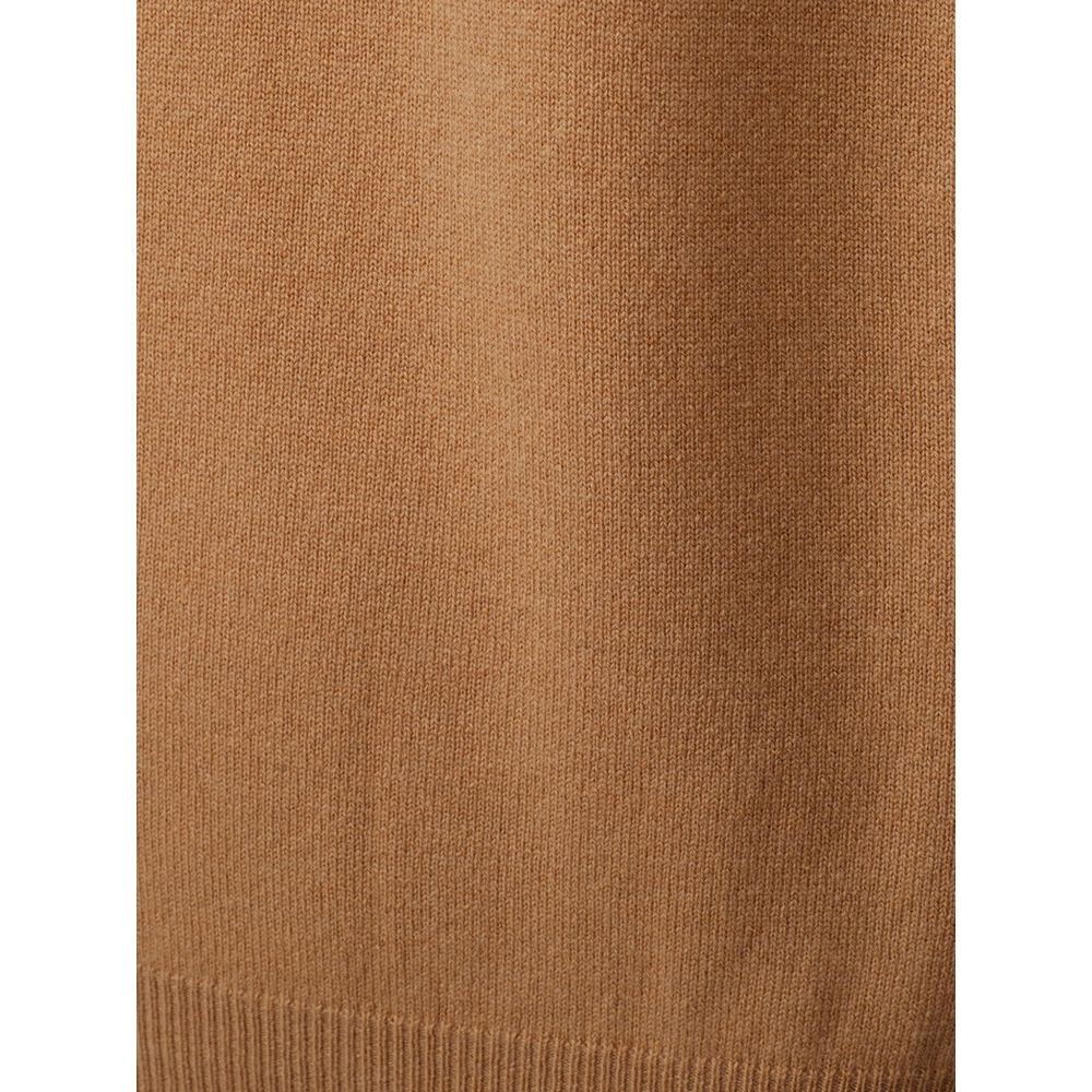 KANGRA Eleganter Pullover aus brauner Wolle für Männer