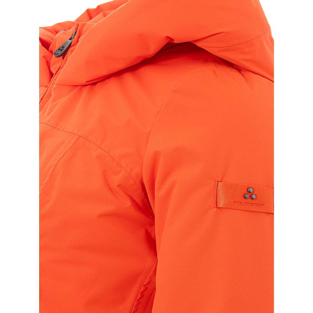 Peuterey Elegante orangefarbene Polyesterjacke für Frauen