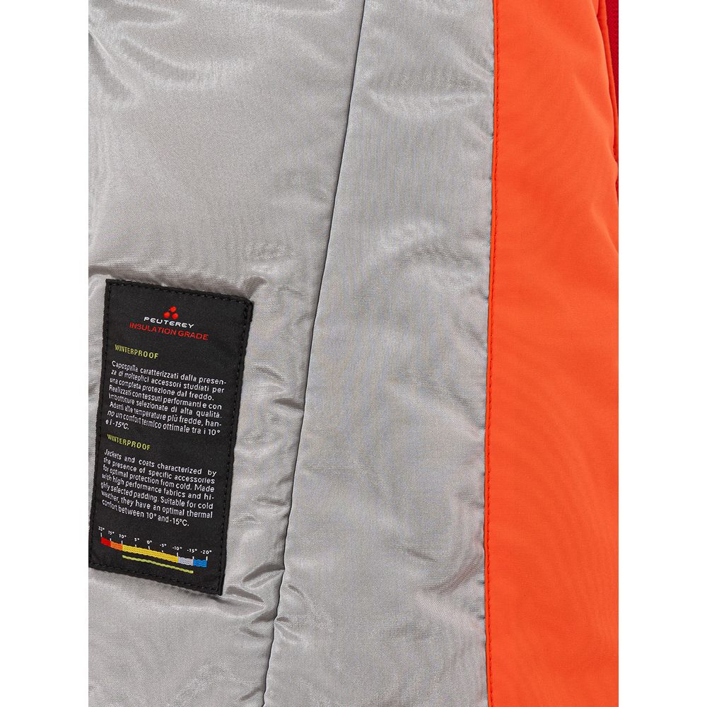 Peuterey Elegante orangefarbene Polyesterjacke für Frauen