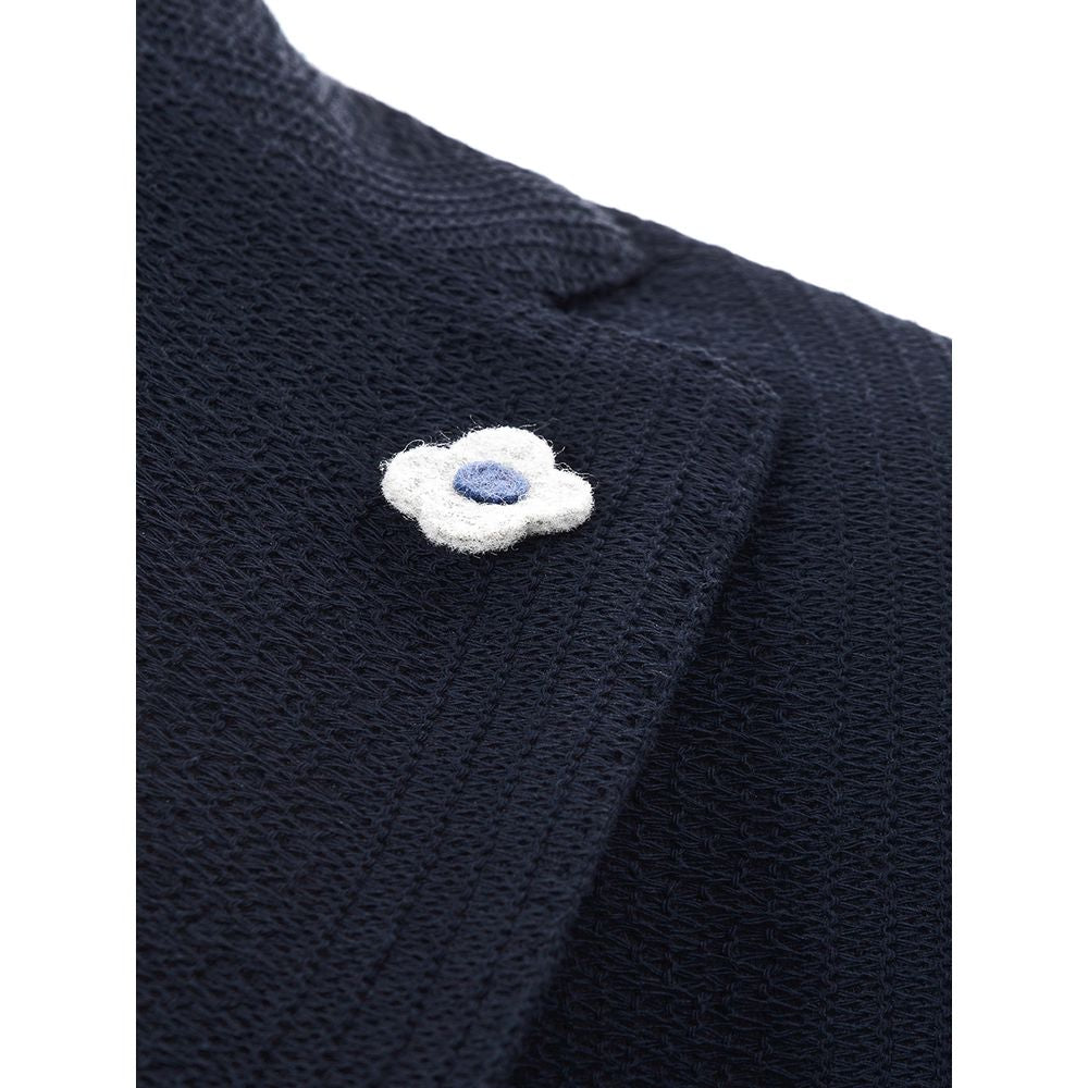 Lardini Blauer Baumwollblazer