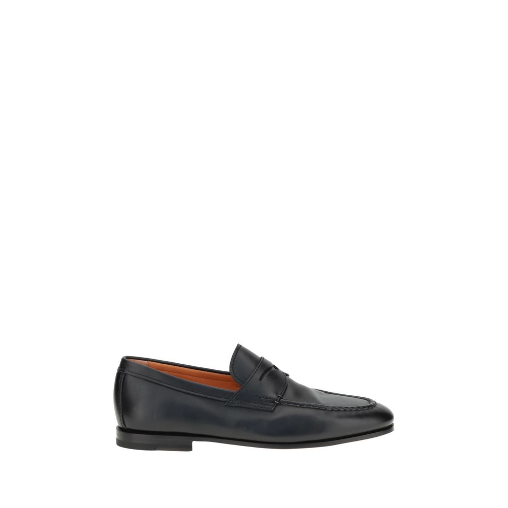 Santoni Leder-Halbschuhe