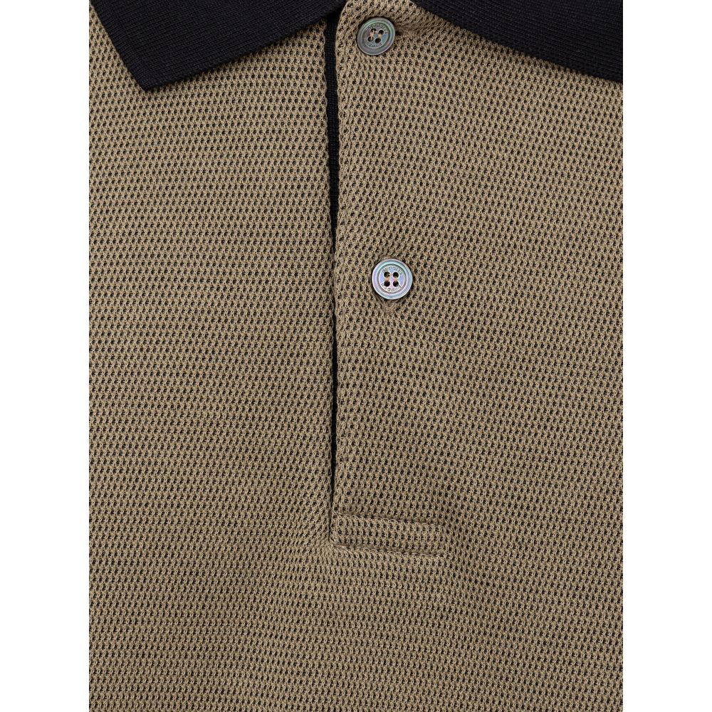 Dunhill Grünes Baumwoll-Poloshirt