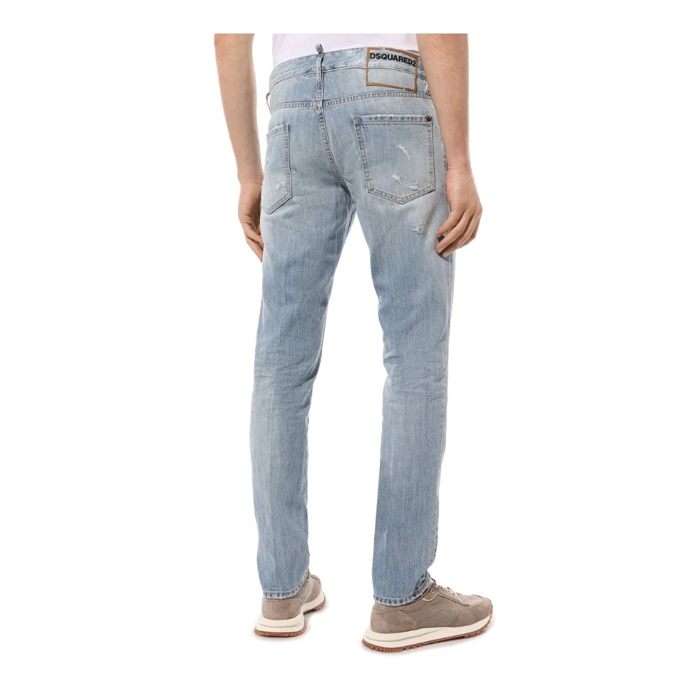 Dsquared² Hellblaue Baumwolle Herren Jeans