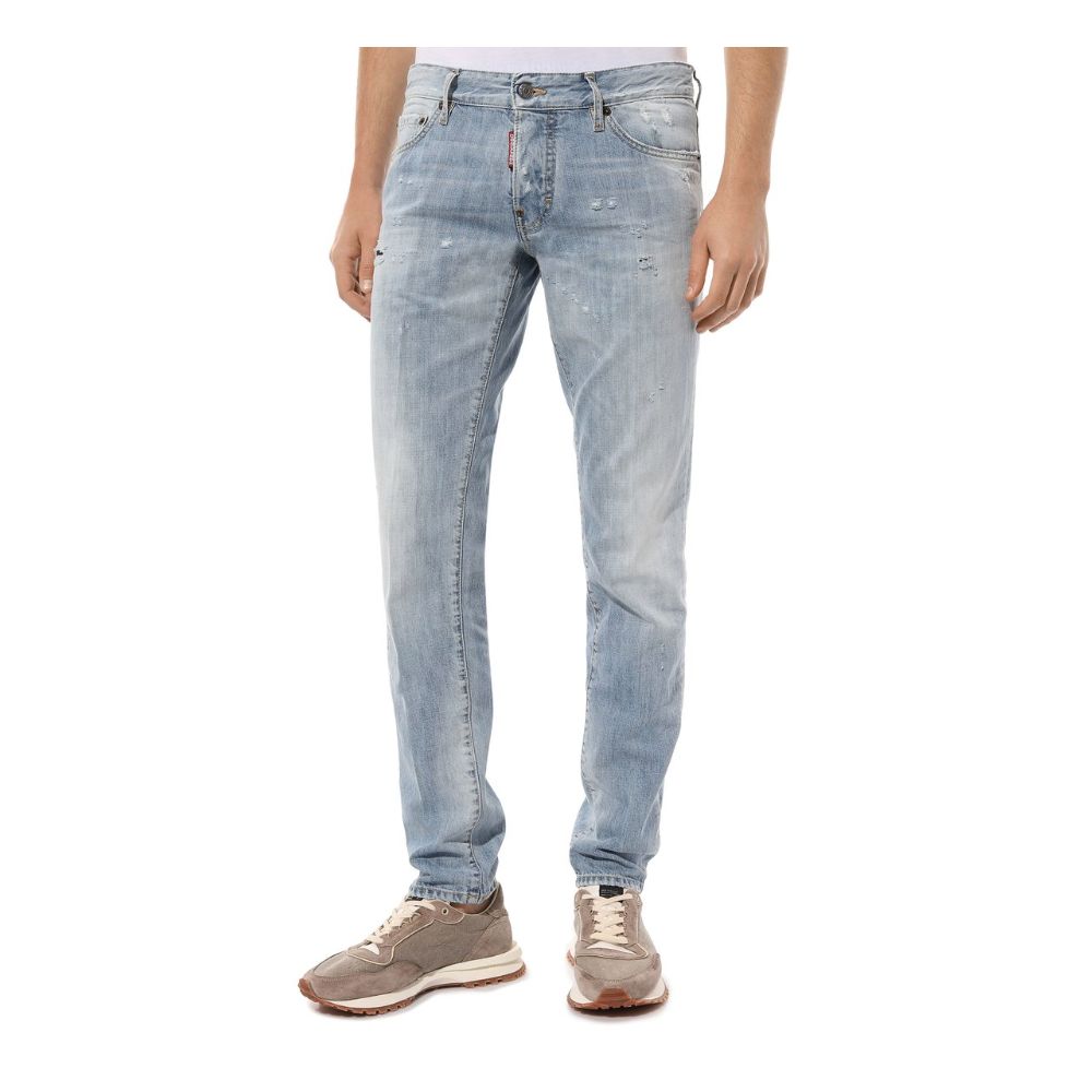 Dsquared² Hellblaue Baumwolle Herren Jeans
