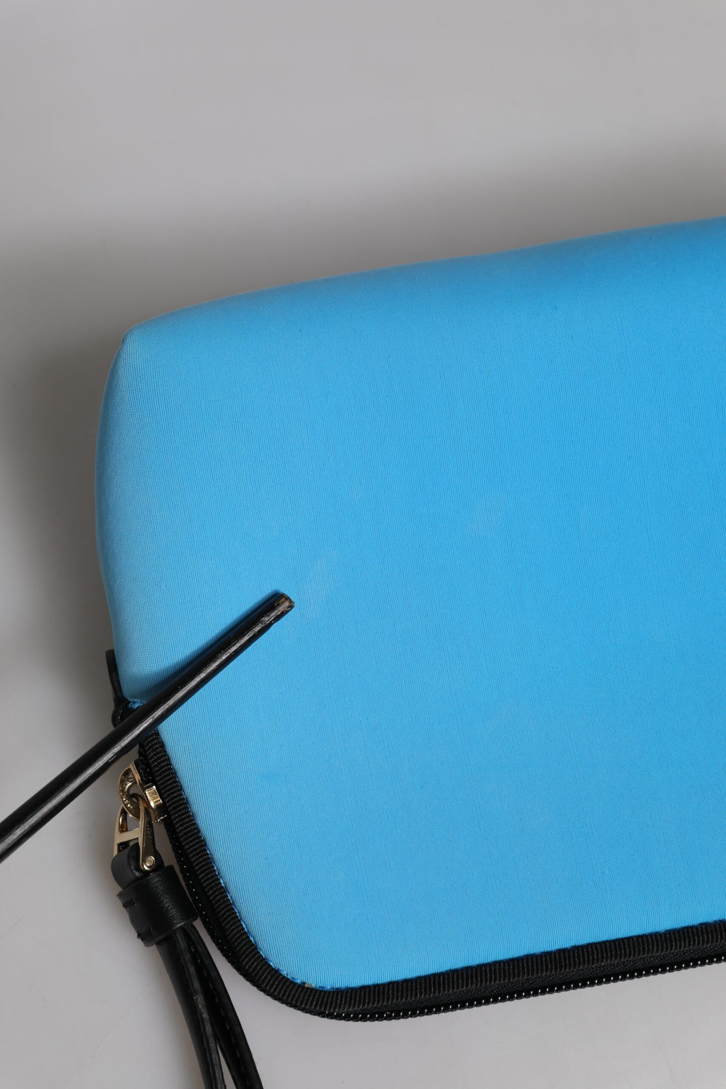 Dolce & Gabbana Blaue DG Logo Print Clutch Zip Borse Pouch Tasche