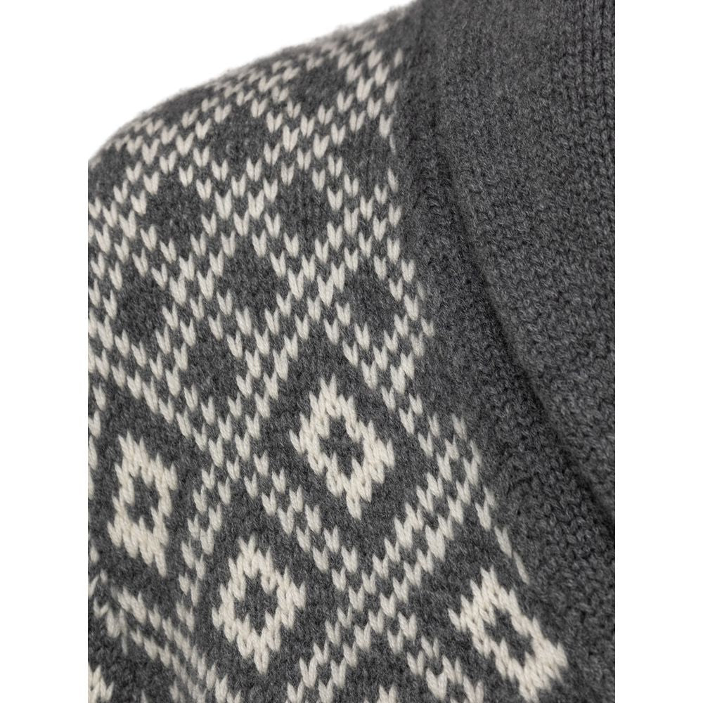 Cruciani Bicolor Kaschmir-Strickjacke