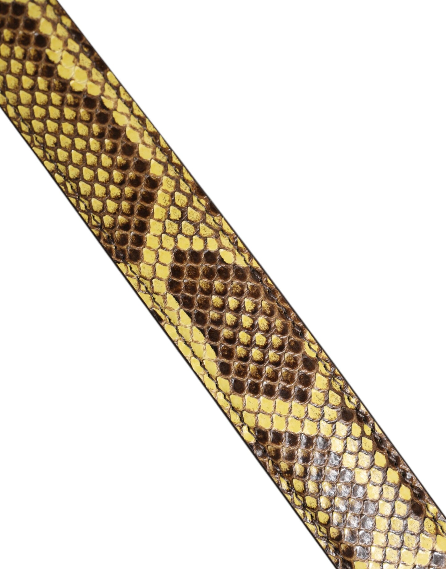 Dolce & Gabbana Gelbe exotische Ledertasche Schulterriemen