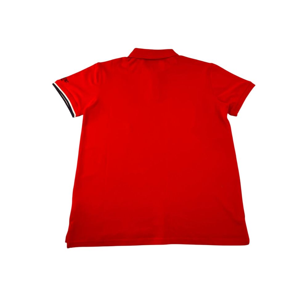 Iceberg Rotes Baumwoll-Poloshirt für Männer