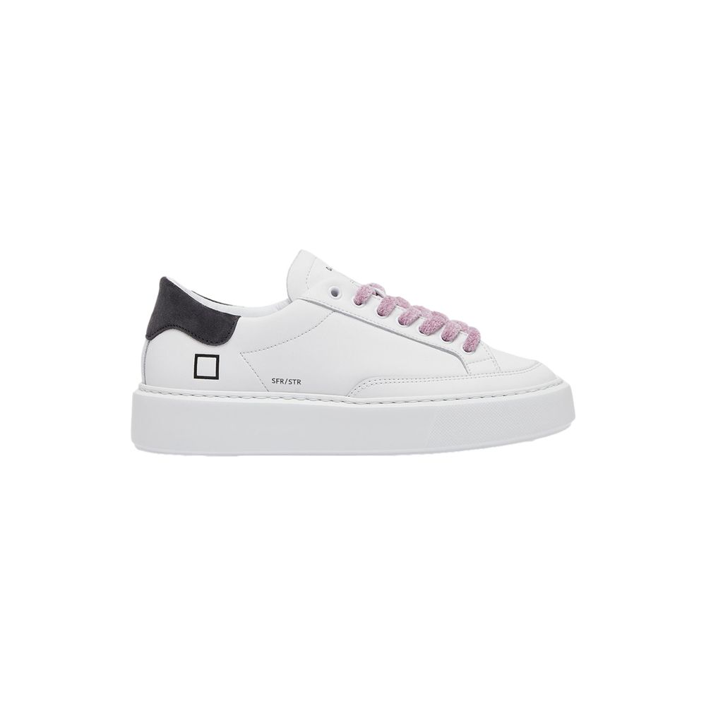 D.A.T.E Beige Leder Sneaker