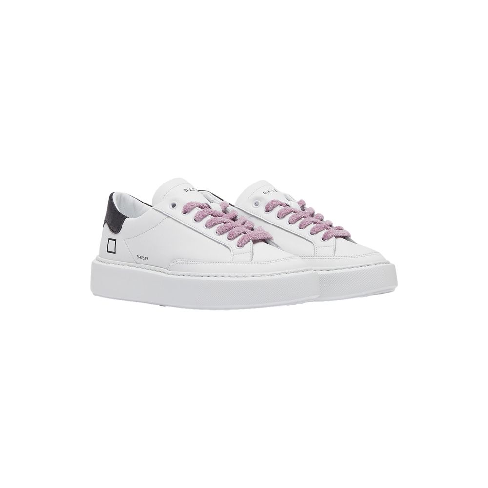 D.A.T.E Beige Leder Sneaker