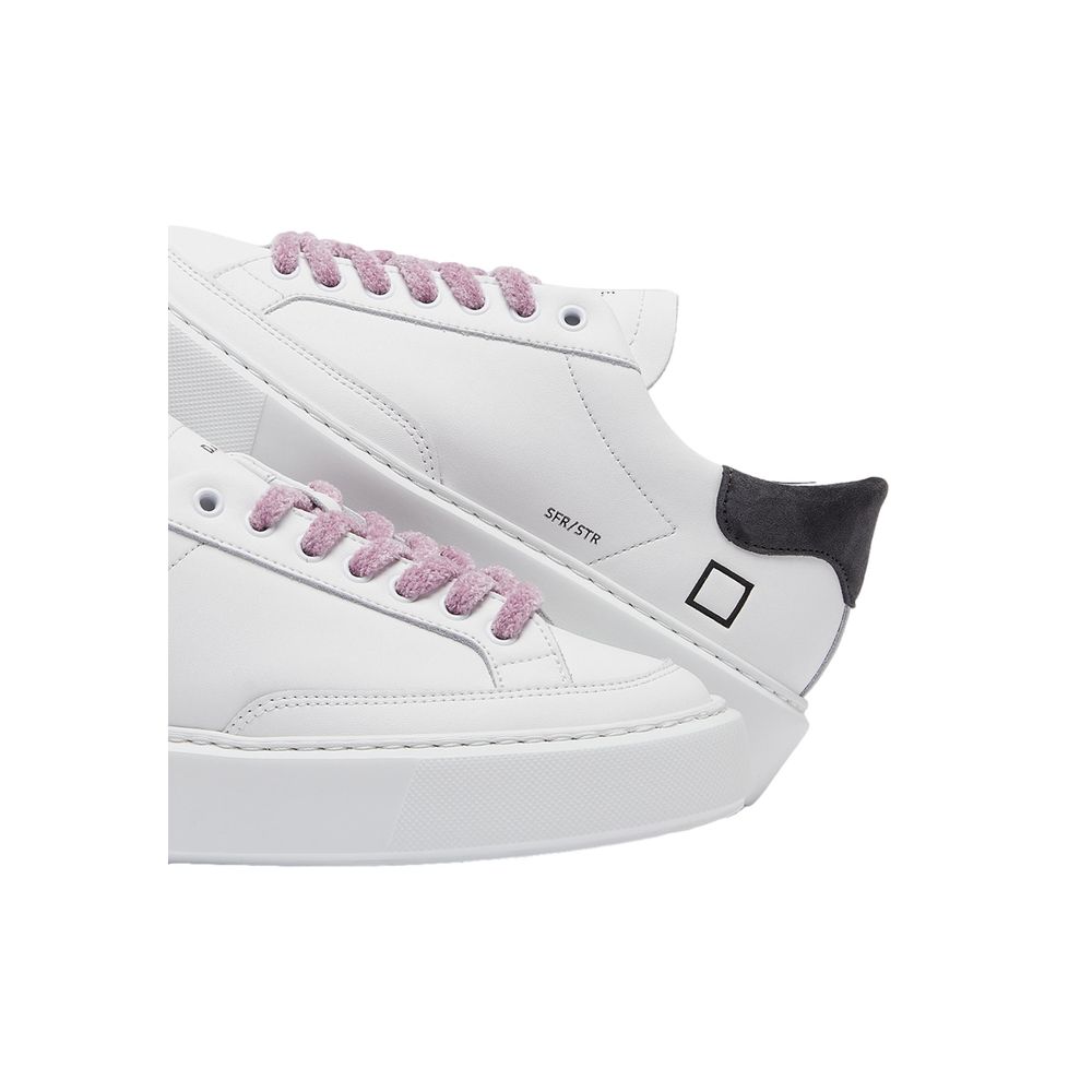 D.A.T.E Beige Leder Sneaker