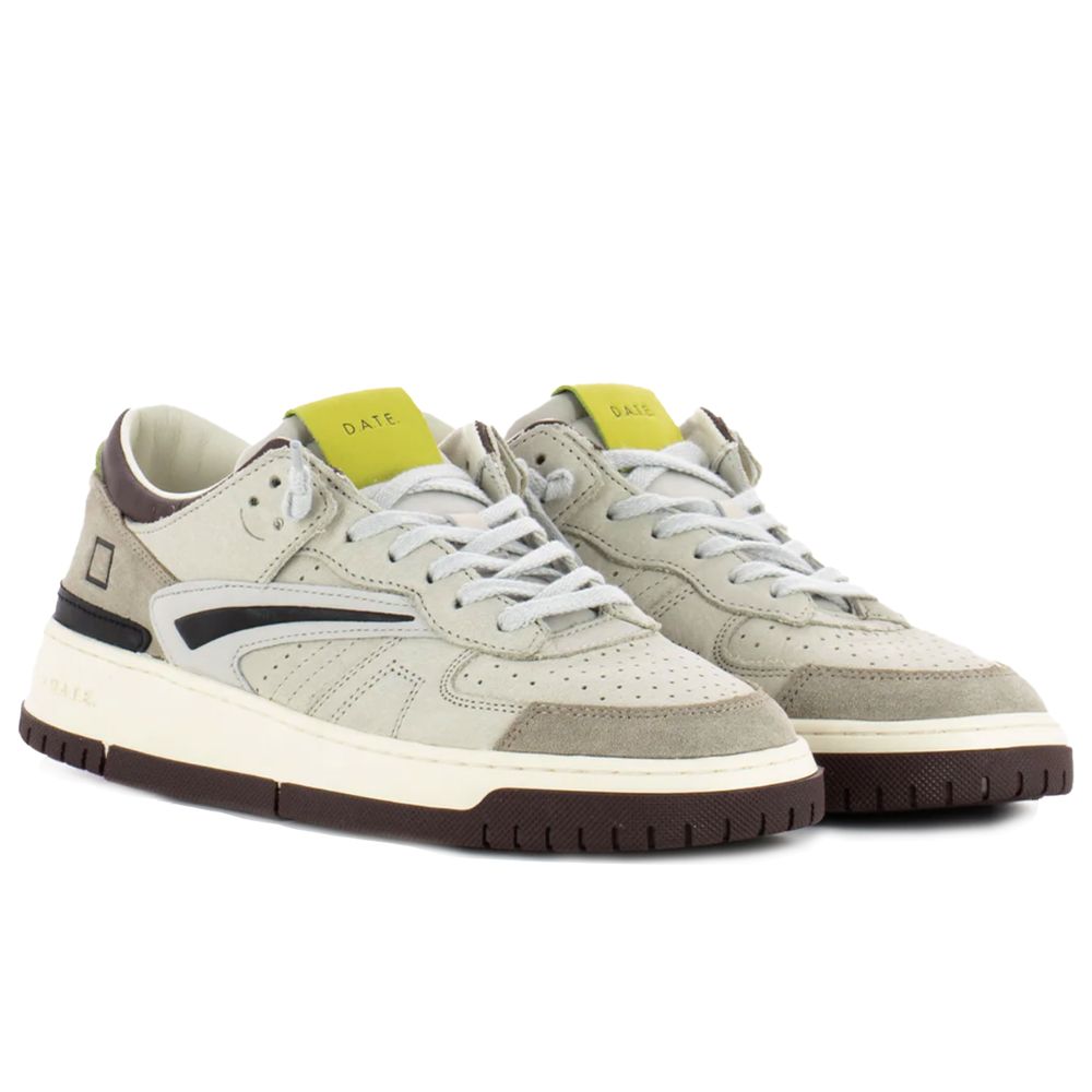 D.A.T.E Beige Leder Sneaker