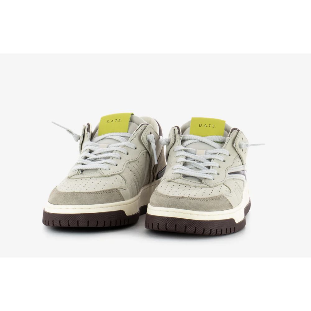 D.A.T.E Beige Leder Sneaker