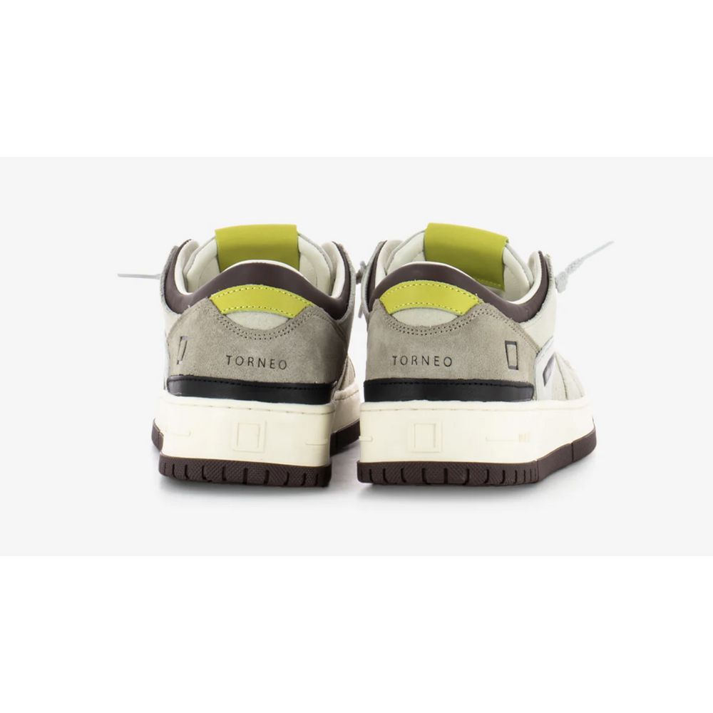 D.A.T.E Beige Leder Sneaker